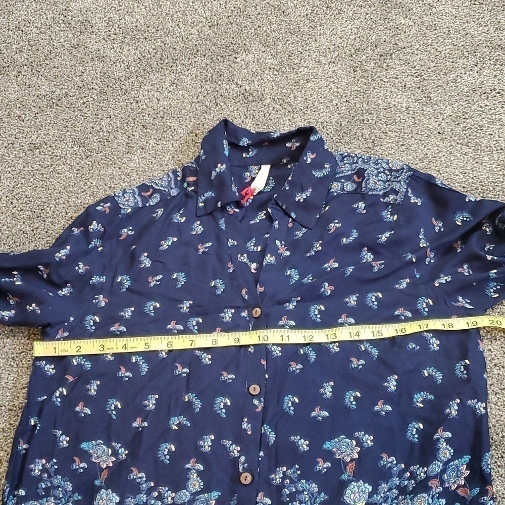 NEW Anthropologie Womens RAGA Floral Button down Shirt sz S - Picture 5 of 7